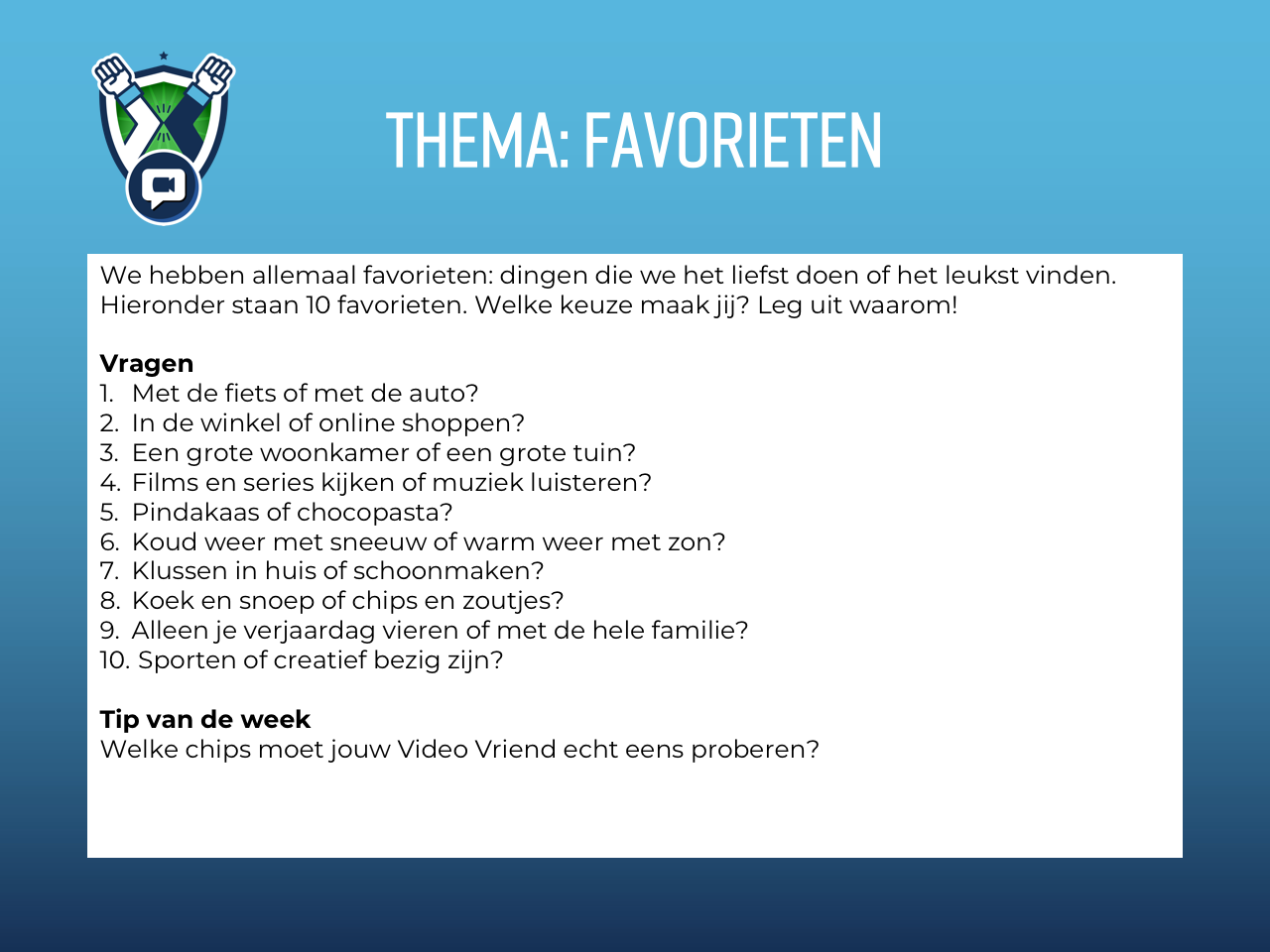 Favorieten