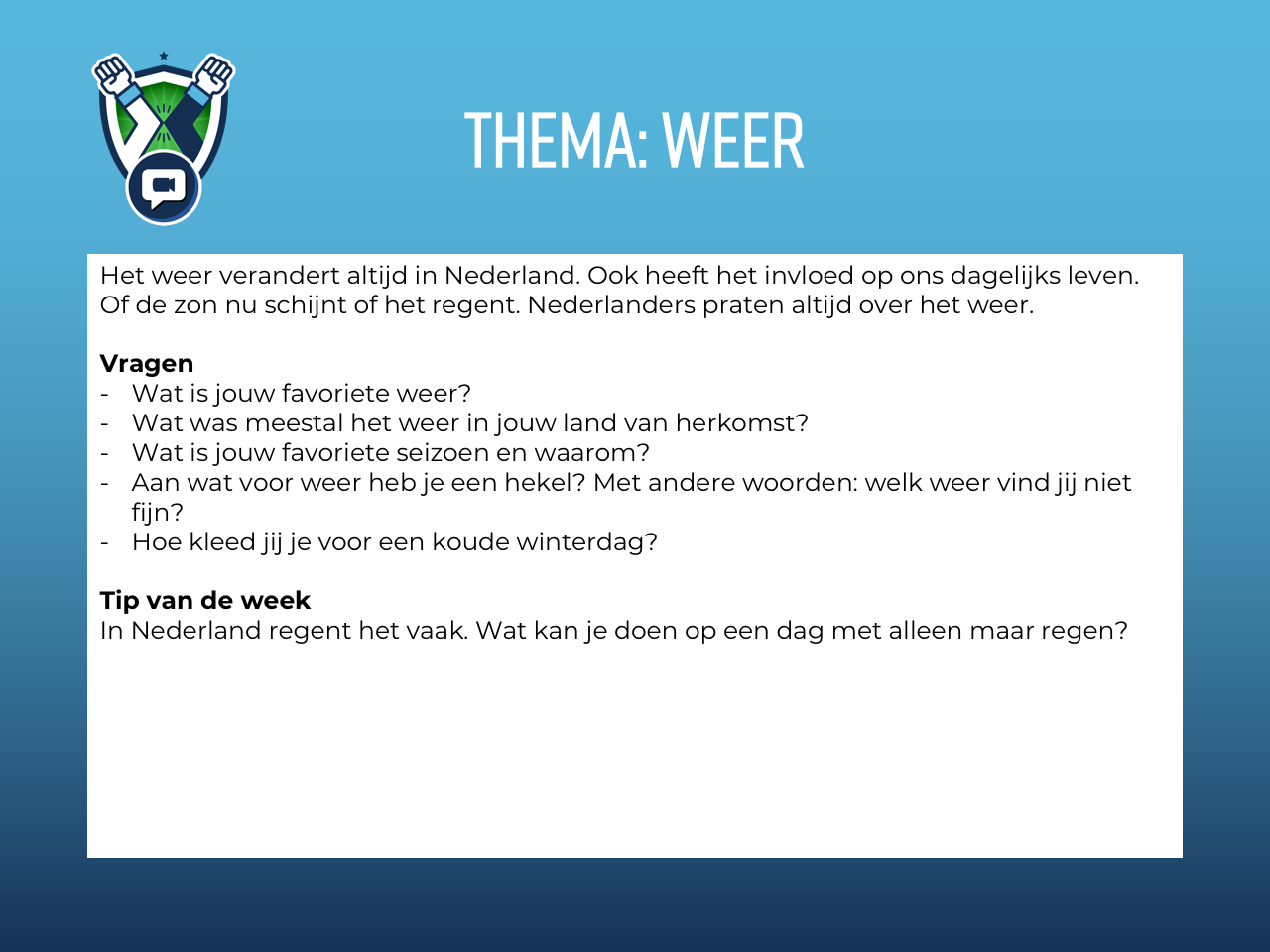 Weer